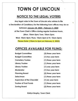Offices Available for Filing 2024