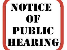 Public Hearing Notice