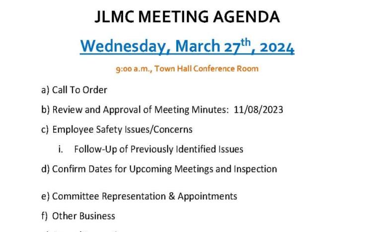 JLMC Meeting Agenda 3 27 24